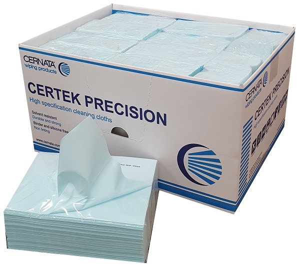 CERTEK Precision Lint Free Wipes 400 Sheets 30x38cms BLUE